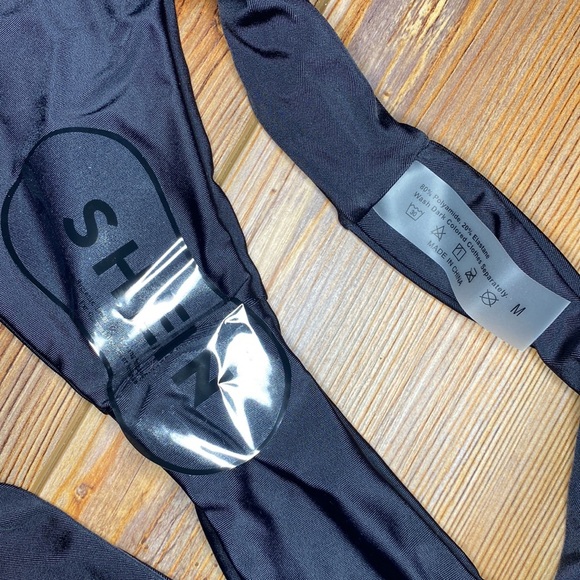 SHEIN High Cut Bikini Bottom // Size Medium // Black - Picture 3 of 3